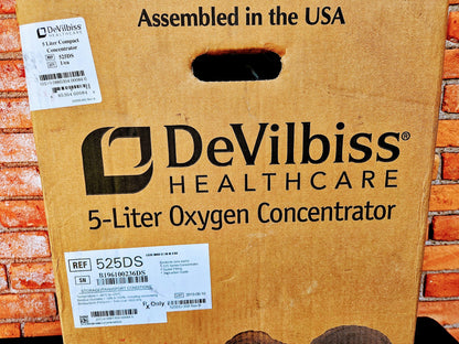 BRAND NEW SEALEAD BOX DeVilbiss 525DS 5 LITER CONCENTRATOR COMPRESSOR - FREESHIP