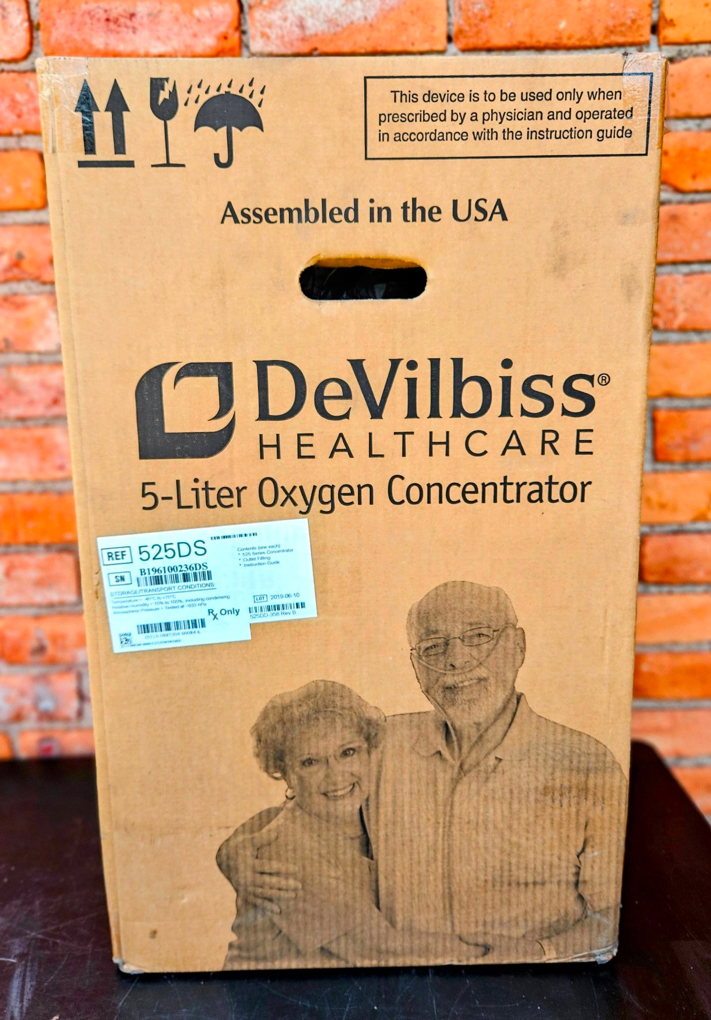 BRAND NEW SEALEAD BOX DeVilbiss 525DS 5 LITER CONCENTRATOR COMPRESSOR - FREESHIP