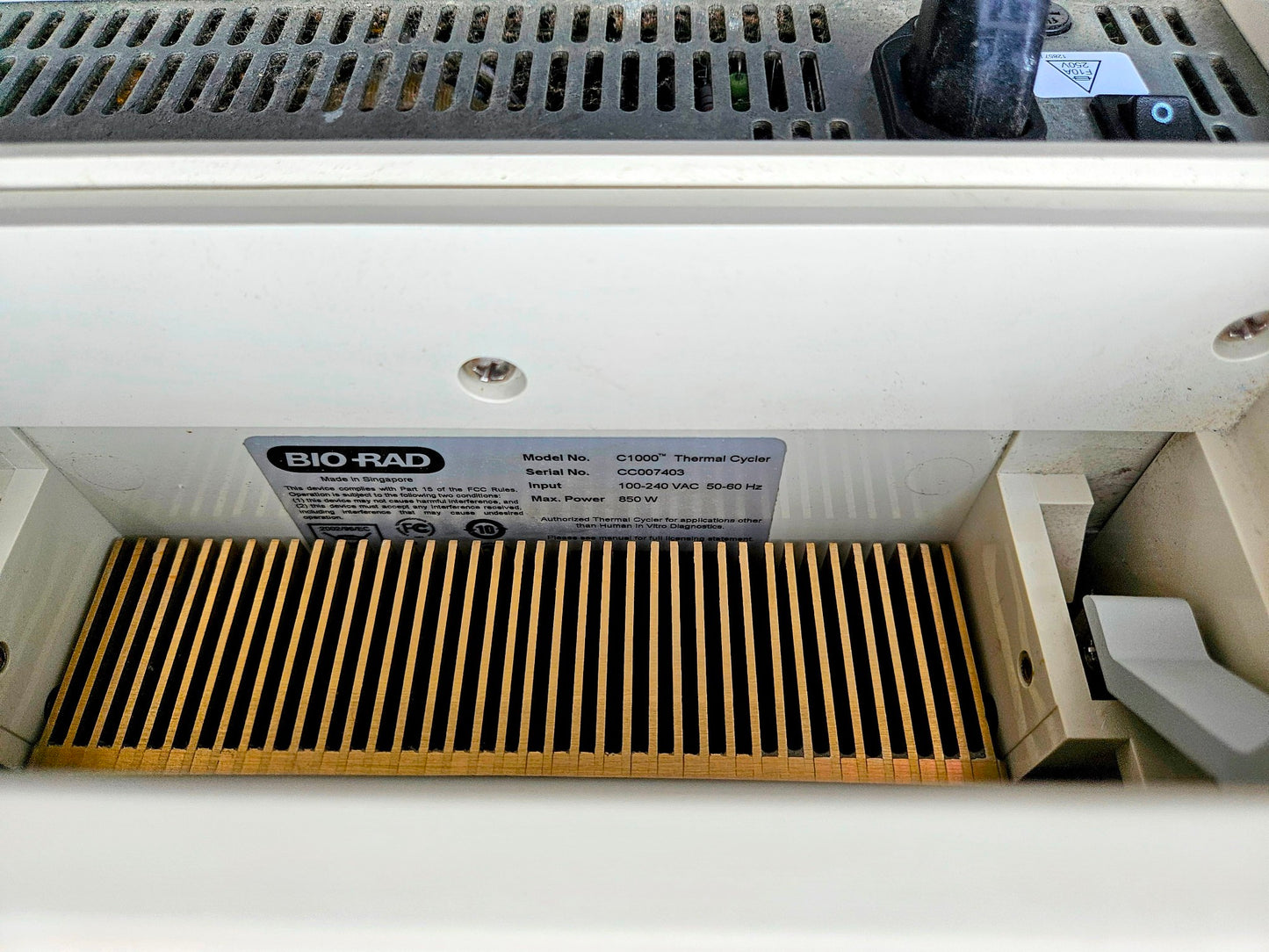 WARRANTY BIO-RAD C1000 THERMAL CYCLER w/ 96WELL FAST REACTION MODULE WATCH VIDEO