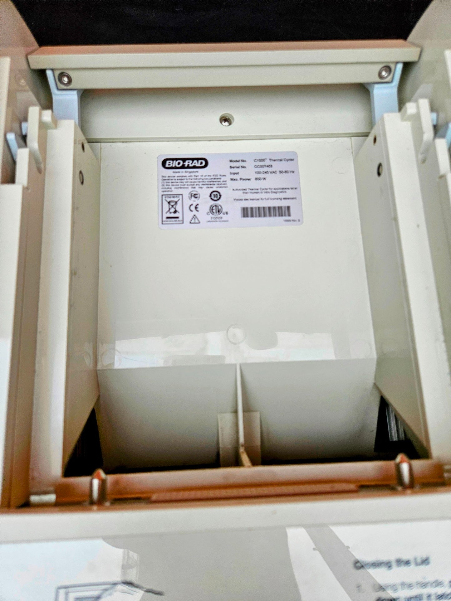 WARRANTY BIO-RAD C1000 THERMAL CYCLER w/ 96WELL FAST REACTION MODULE WATCH VIDEO