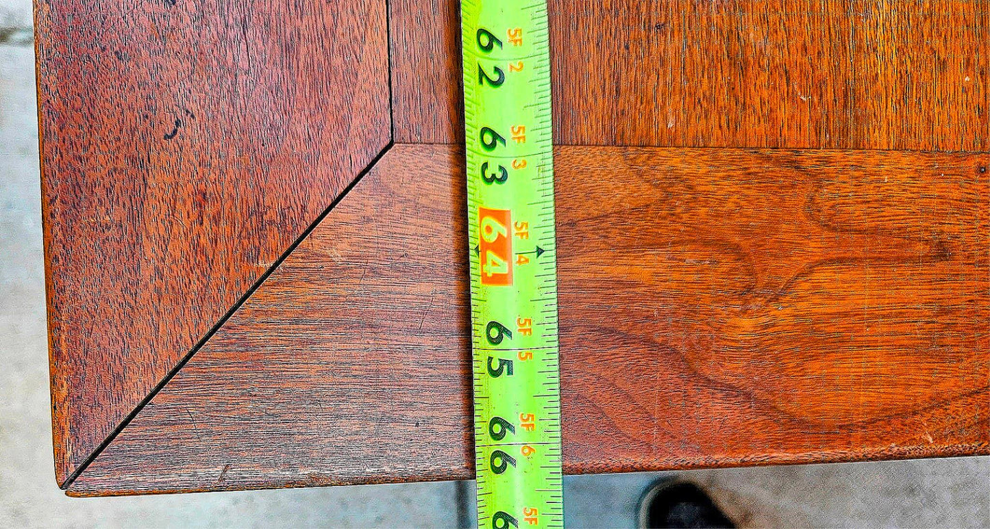 VINTAGE STOW DAVIS UofM LAW SCHOOL DESK 66"x 36"x 30" Inch 8 DRAWERS FREE SHIP