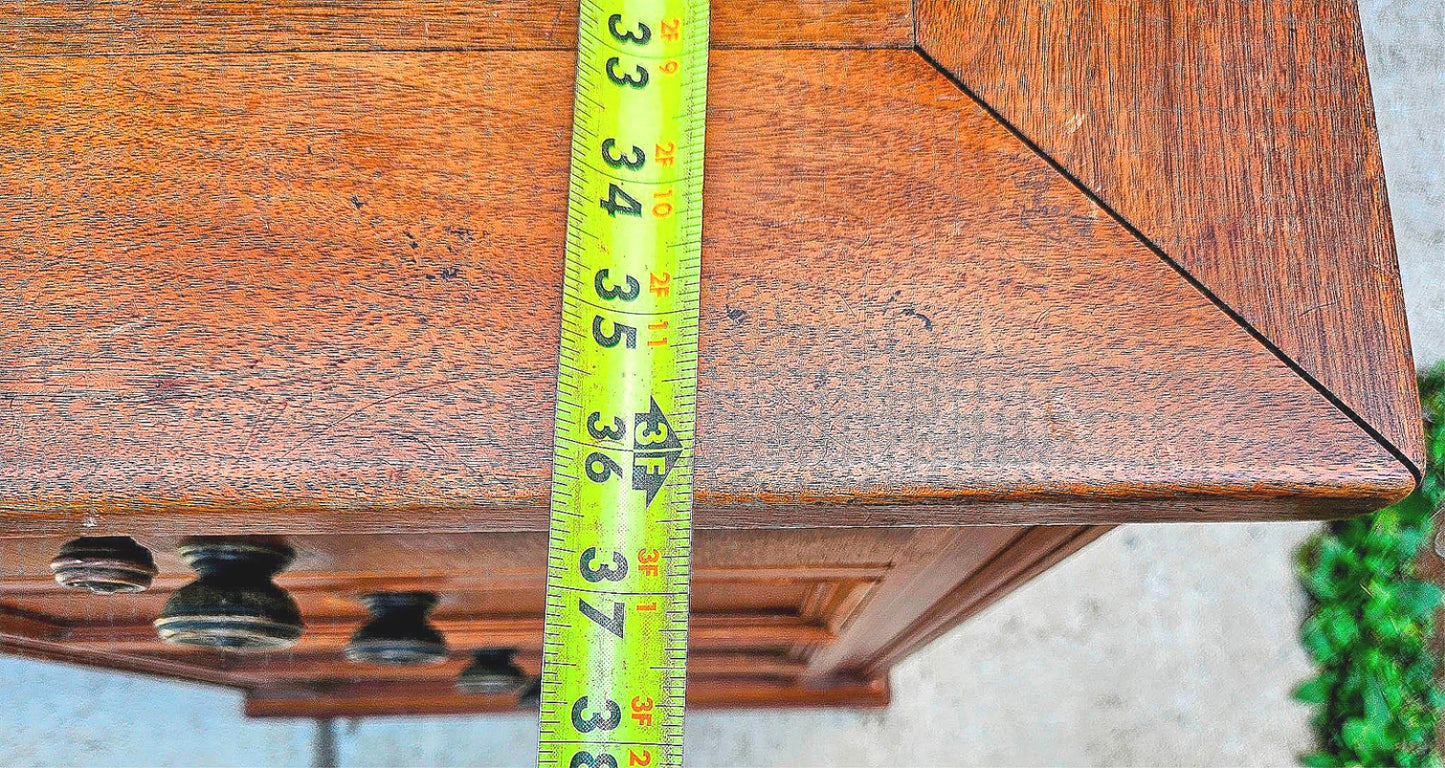 VINTAGE STOW DAVIS UofM LAW SCHOOL DESK 66"x 36"x 30" Inch 8 DRAWERS FREE SHIP