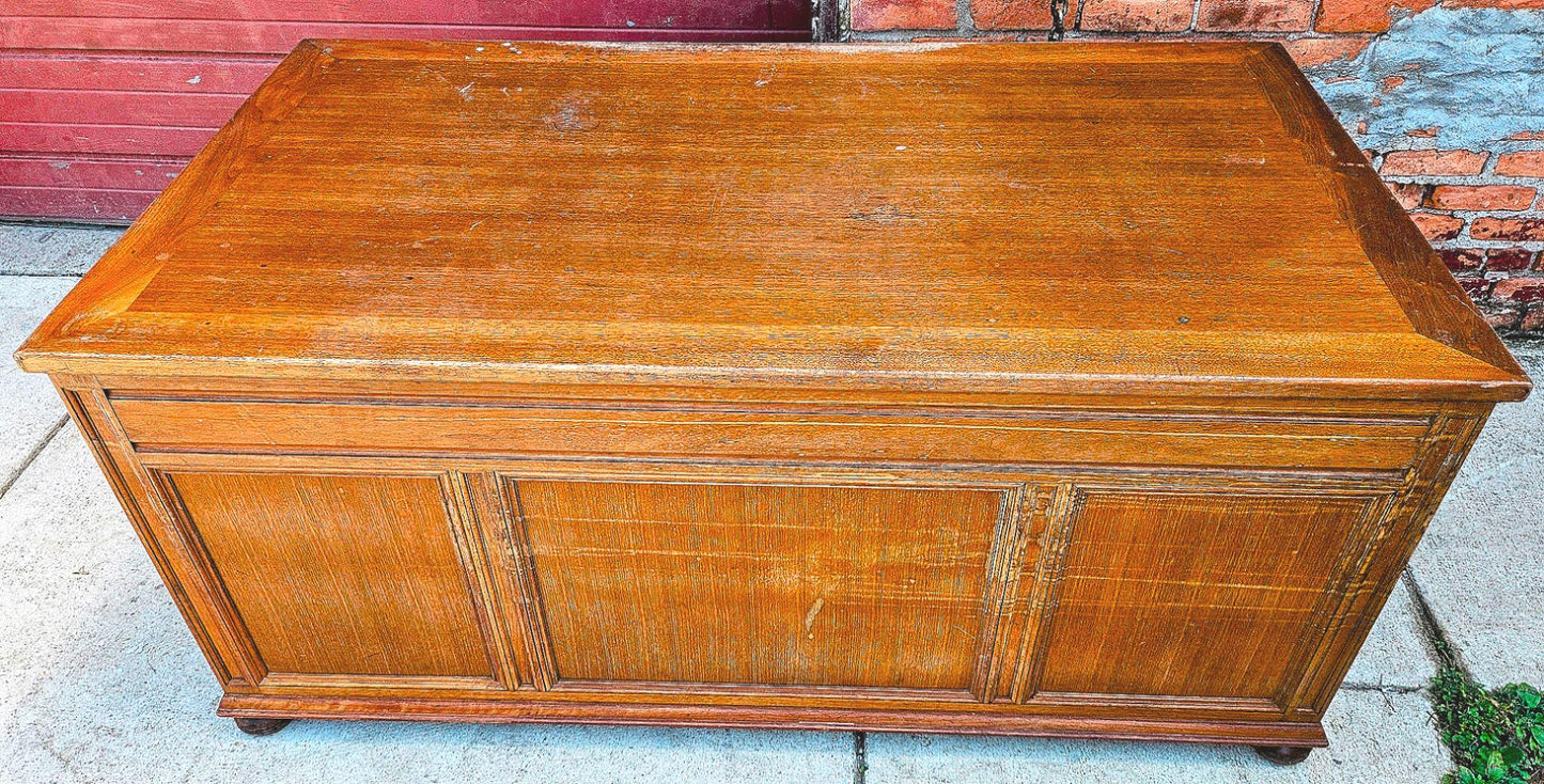 VINTAGE STOW DAVIS UofM LAW SCHOOL DESK 66"x 36"x 30" Inch 8 DRAWERS FREE SHIP