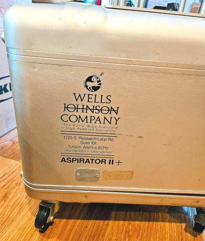 90DAYWARRANTY WELLS JOHNSON ASPIRATOR II PLUS w/ MANUAL & FOOTSWITCH WATCH-VIDEO