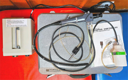 90-DAYWARRANTY OLYMPUS OSF-35 FIBERSCOPE & CLK-3 LIGHTSOURCE CASE KEY WATCHVIDEO