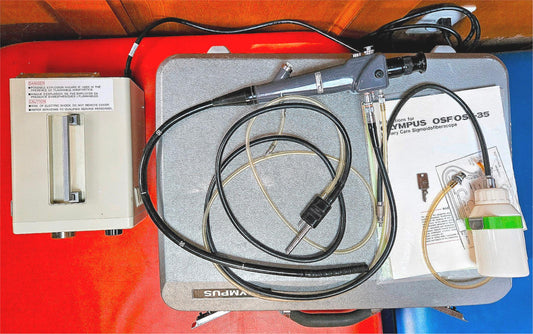 90-DAYWARRANTY OLYMPUS OSF-35 FIBERSCOPE & CLK-3 LIGHTSOURCE CASE KEY WATCHVIDEO