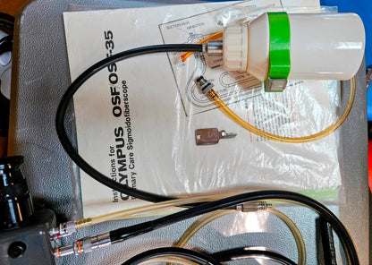 90-DAYWARRANTY OLYMPUS OSF-35 FIBERSCOPE & CLK-3 LIGHTSOURCE CASE KEY WATCHVIDEO