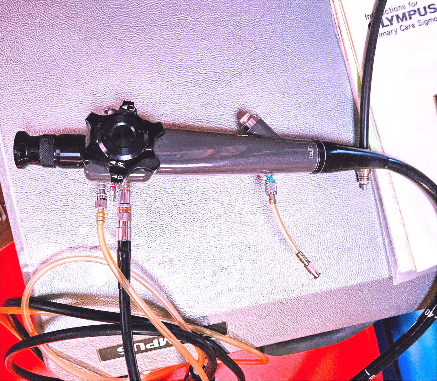 90-DAYWARRANTY OLYMPUS OSF-35 FIBERSCOPE & CLK-3 LIGHTSOURCE CASE KEY WATCHVIDEO