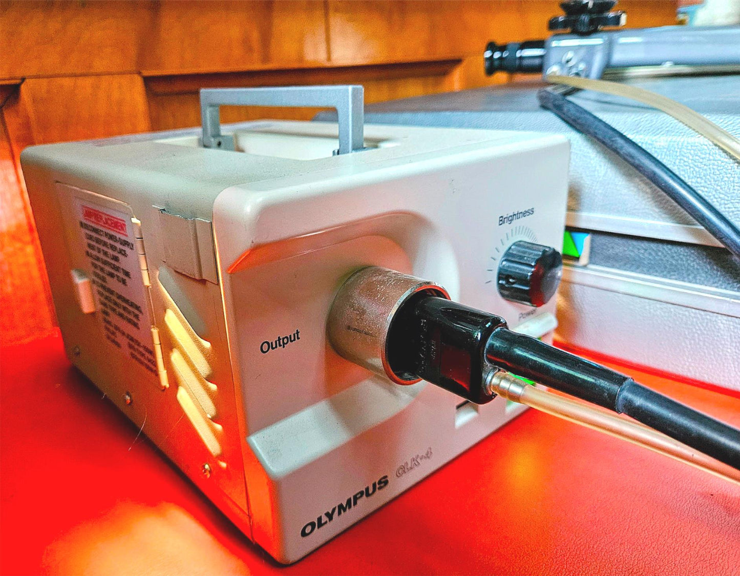 90-DAYWARRANTY OLYMPUS OSF-35 FIBERSCOPE & CLK-3 LIGHTSOURCE CASE KEY WATCHVIDEO