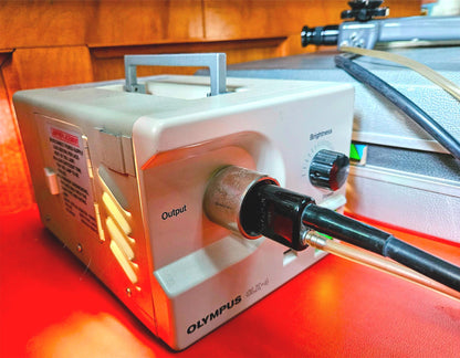 90-DAYWARRANTY OLYMPUS OSF-35 FIBERSCOPE & CLK-3 LIGHTSOURCE CASE KEY WATCHVIDEO