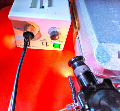 90-DAYWARRANTY OLYMPUS OSF-35 FIBERSCOPE & CLK-3 LIGHTSOURCE CASE KEY WATCHVIDEO