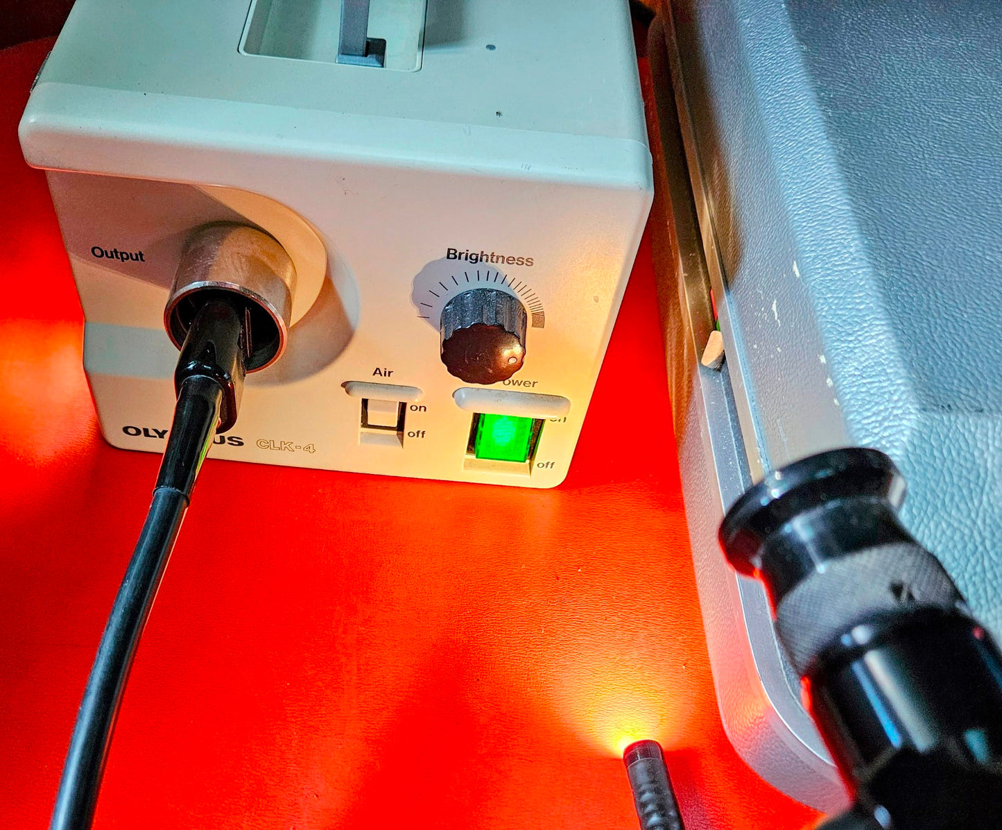 90-DAYWARRANTY OLYMPUS OSF-35 FIBERSCOPE & CLK-3 LIGHTSOURCE CASE KEY WATCHVIDEO