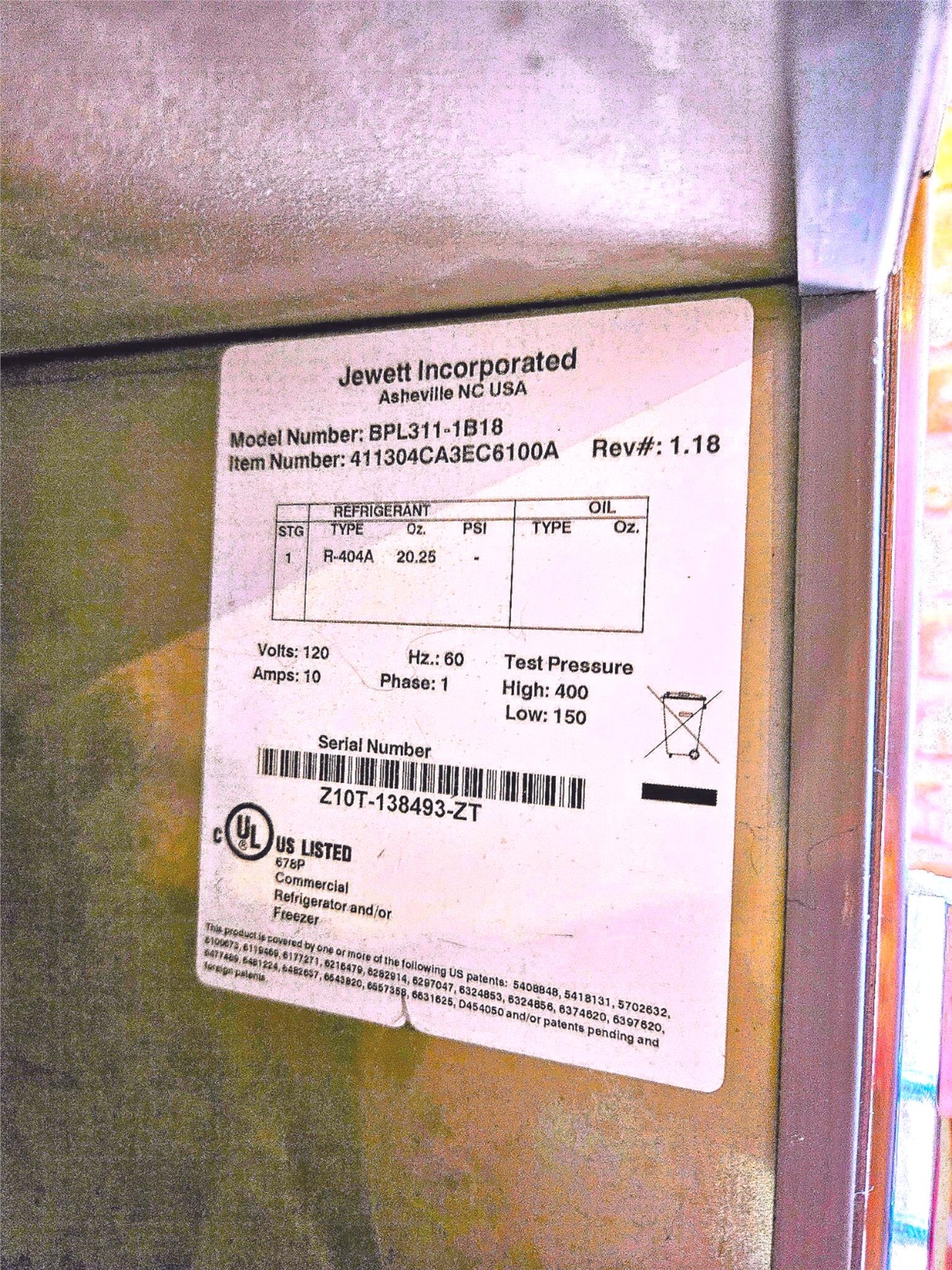 -30°C THERMO JEWETT® BPL311 CRYOGENIC PLASMA FREEZER 90-DAY-WARRANTY FREE SHIP