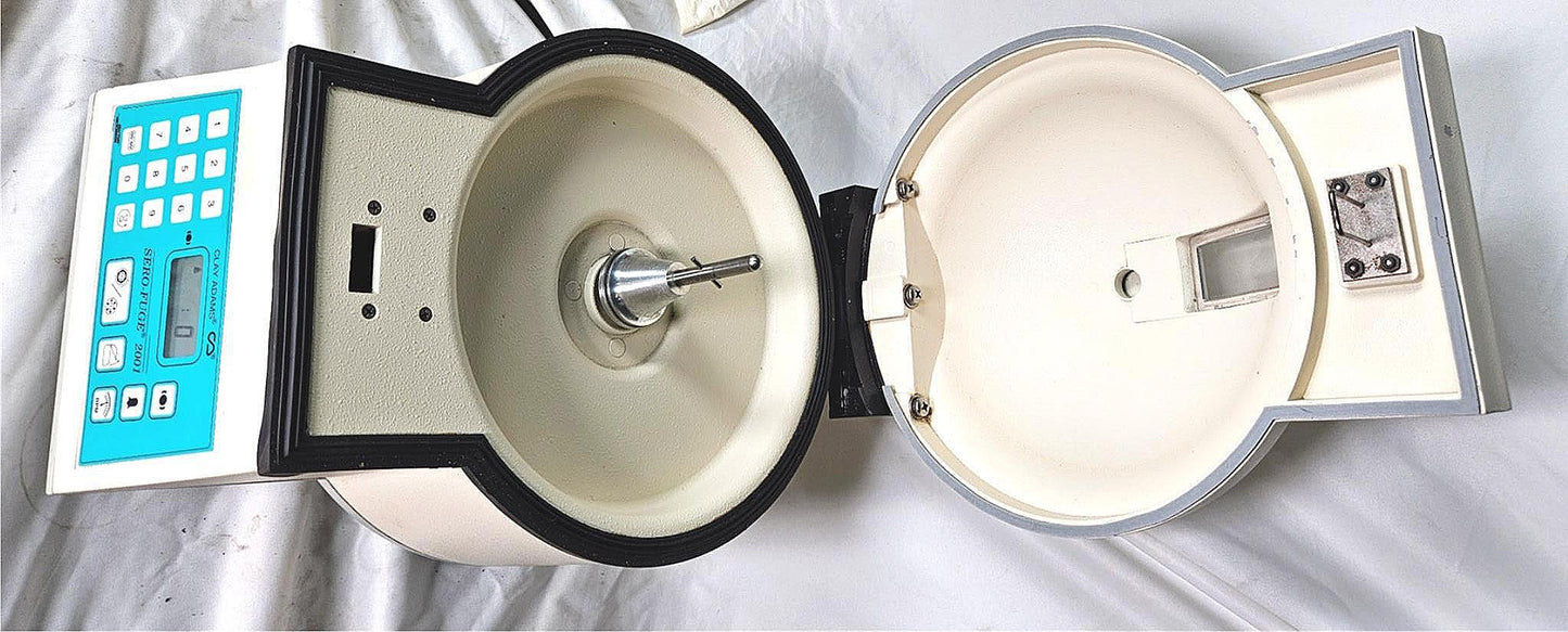 100% 90-DAY-WARRANTY CLAY ADAMS 2001 CENTRIFUGE NO ROTOR FREE SHIP WATCH VIDEO