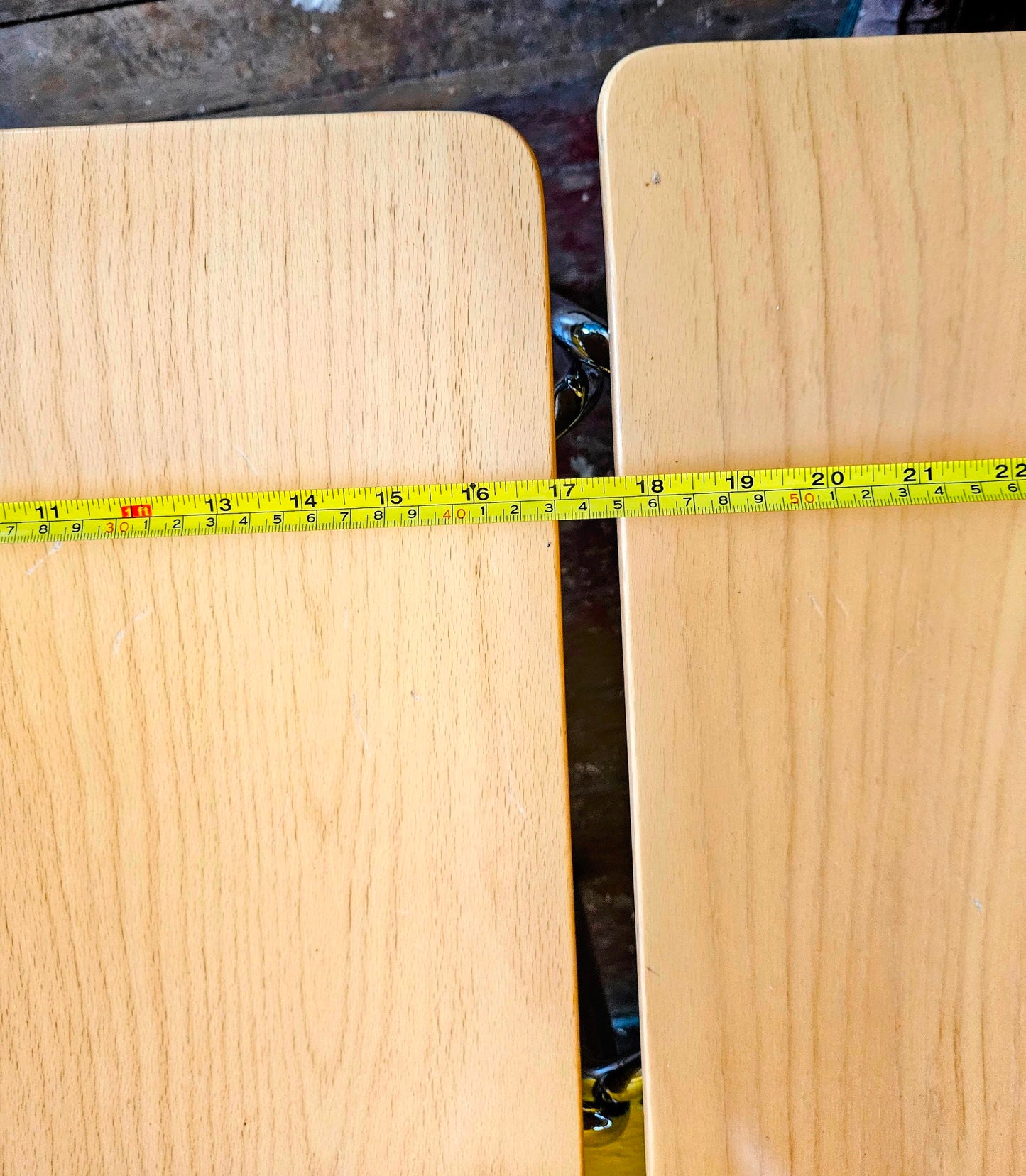 LOT of 8 KUSCH+CO 2000s RETRO LOOK HOT MOULDED PLYWOOD STACKING CHAIRS FREE SHIP