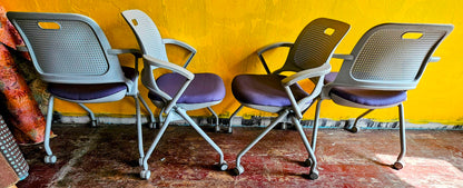 LOT OF 14 ALLSTEEL PERK PLYFOLD MUSCATINE BUSINESS FOLDING CHAIRS FREE SHIP