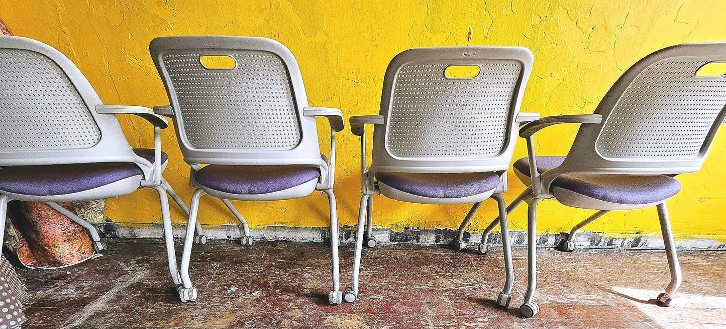 LOT OF 14 ALLSTEEL PERK PLYFOLD MUSCATINE BUSINESS FOLDING CHAIRS FREE SHIP