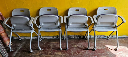 LOT OF 14 ALLSTEEL PERK PLYFOLD MUSCATINE BUSINESS FOLDING CHAIRS FREE SHIP