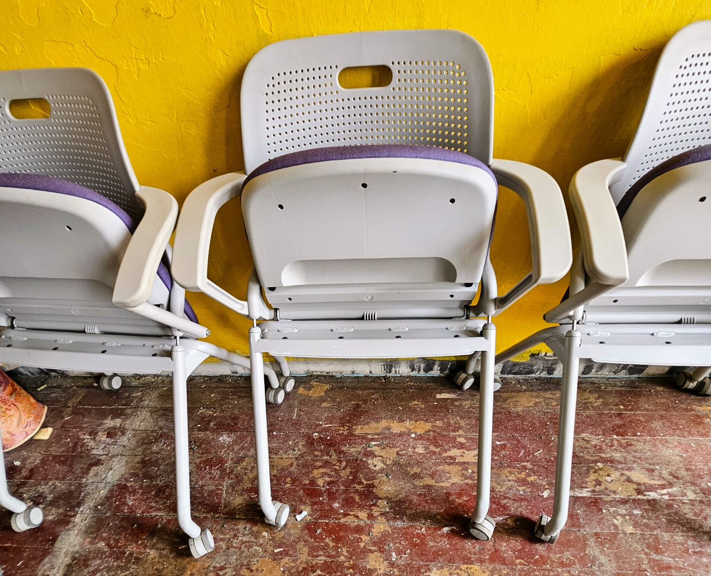 LOT OF 14 ALLSTEEL PERK PLYFOLD MUSCATINE BUSINESS FOLDING CHAIRS FREE SHIP