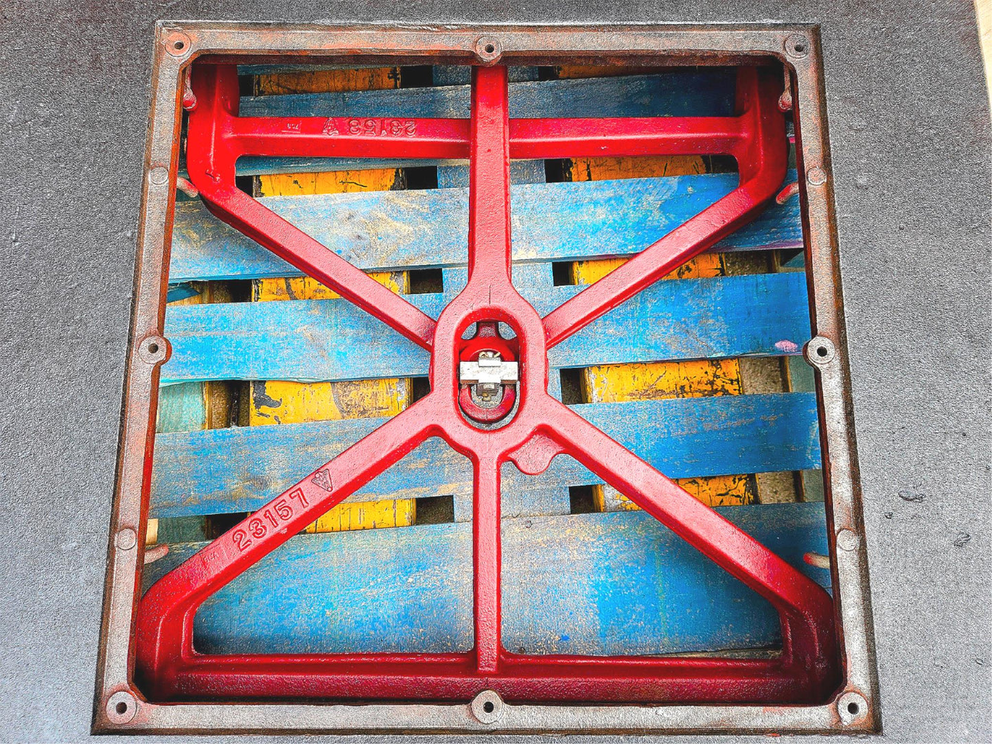 PERFECT VINTAGE ORIGINAL TOLEDO 750LB BEAM & DIAL PLATFORM GRAIN SCALE FREE SHIP