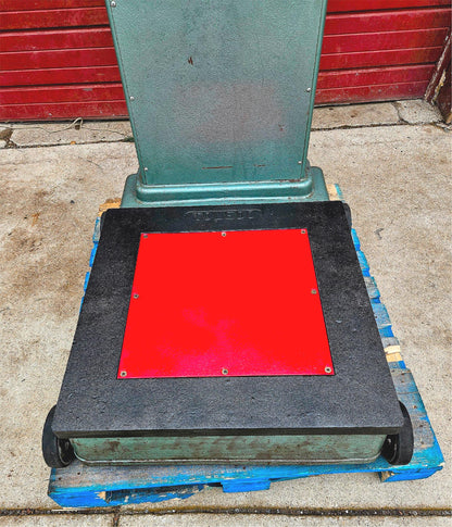 PERFECT VINTAGE ORIGINAL TOLEDO 750LB BEAM & DIAL PLATFORM GRAIN SCALE FREE SHIP