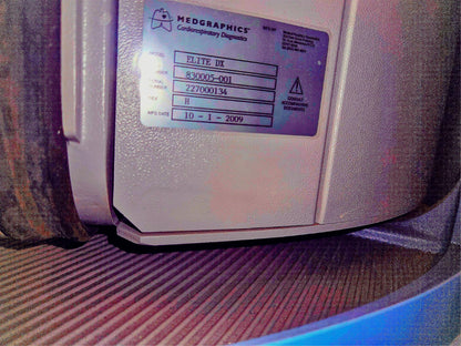 MEDGRAPHICS CARDIO RESPIRATORY DIAGNOST PLATINUM ELITE DX PLETHYSMOGRAPH CHAMBER