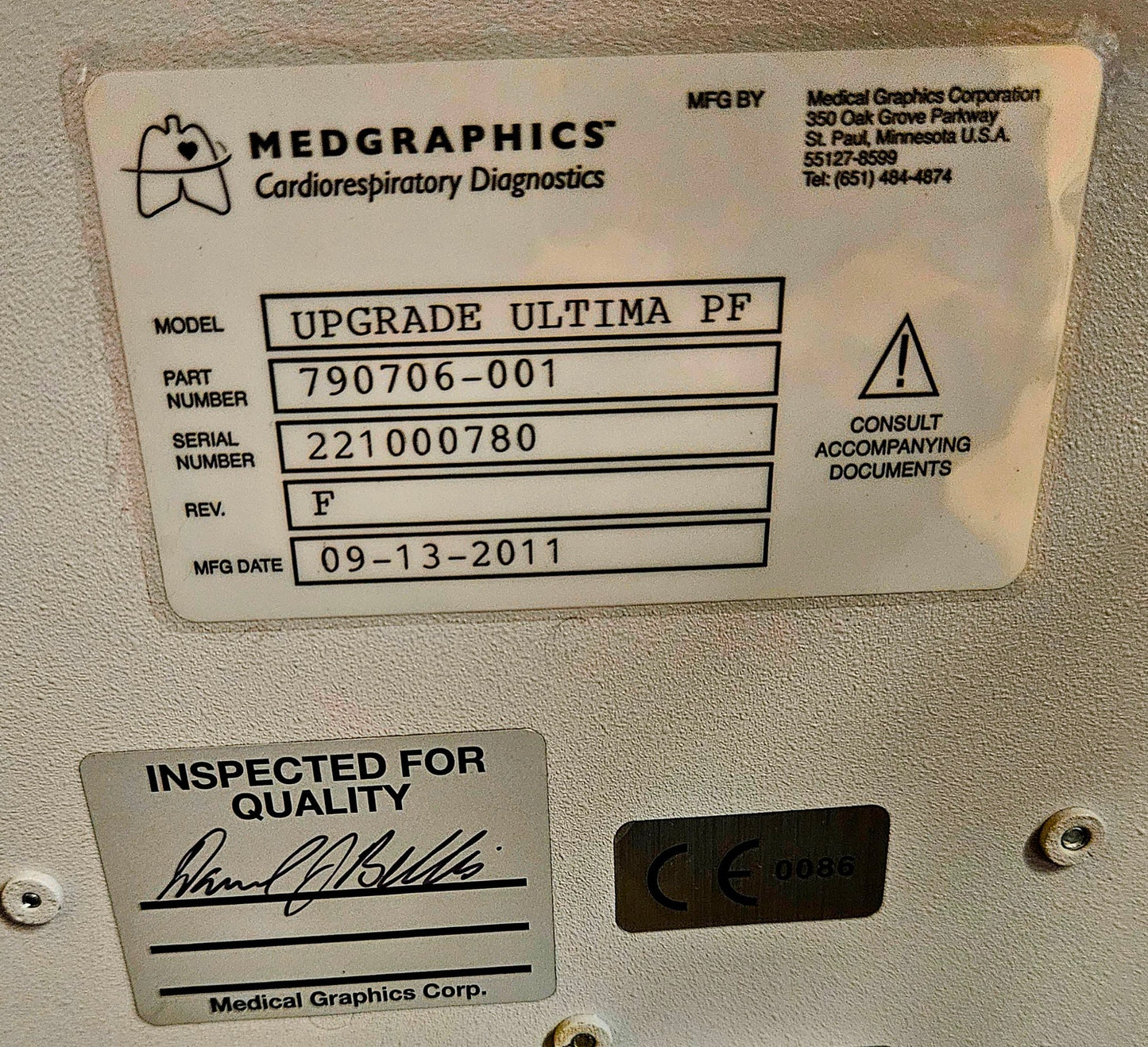 MEDGRAPHICS ULTIMA PF™ PULMONARY FUNCTION SYSTEM 120DAYWARRANTY FREESHIP