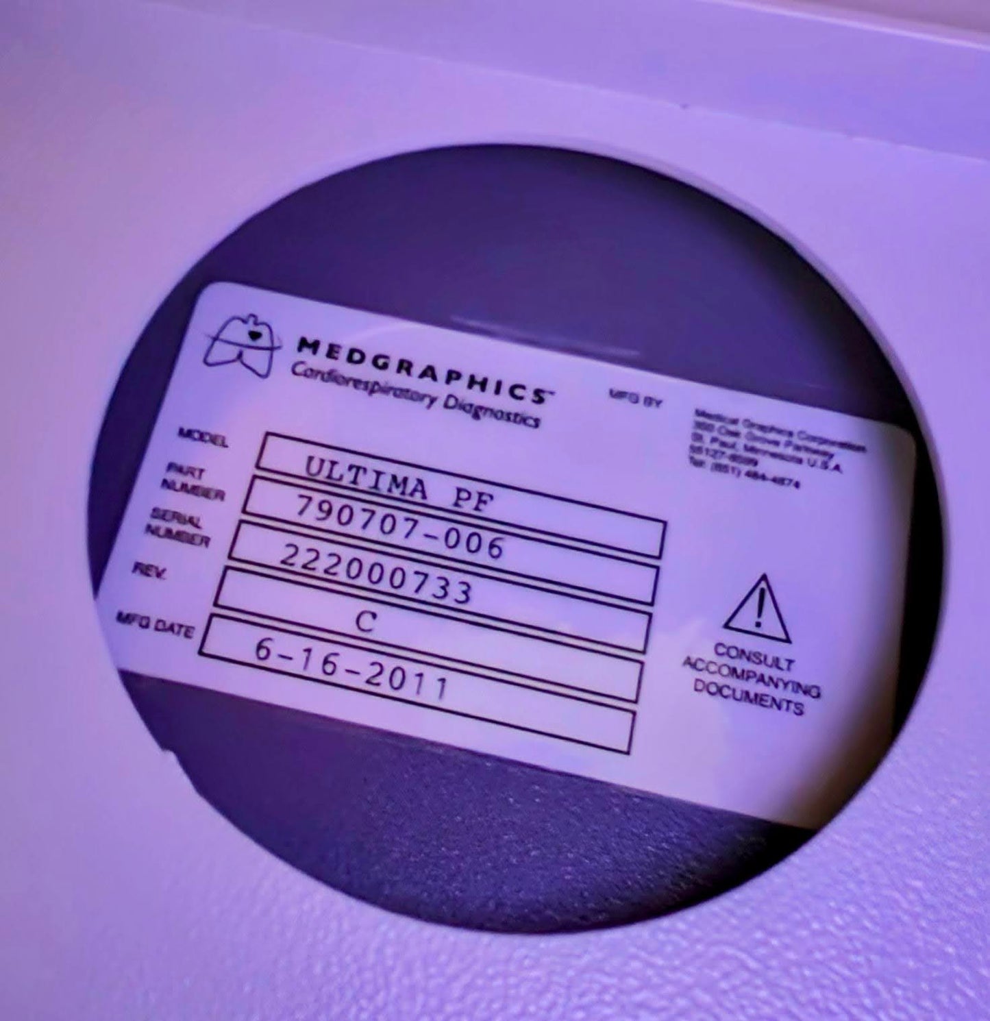 MEDGRAPHICS ULTIMA PF™ PULMONARY FUNCTION SYSTEM 120DAYWARRANTY FREESHIP