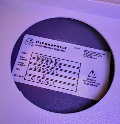 MEDGRAPHICS ULTIMA PF™ PULMONARY FUNCTION SYSTEM 120DAYWARRANTY FREESHIP