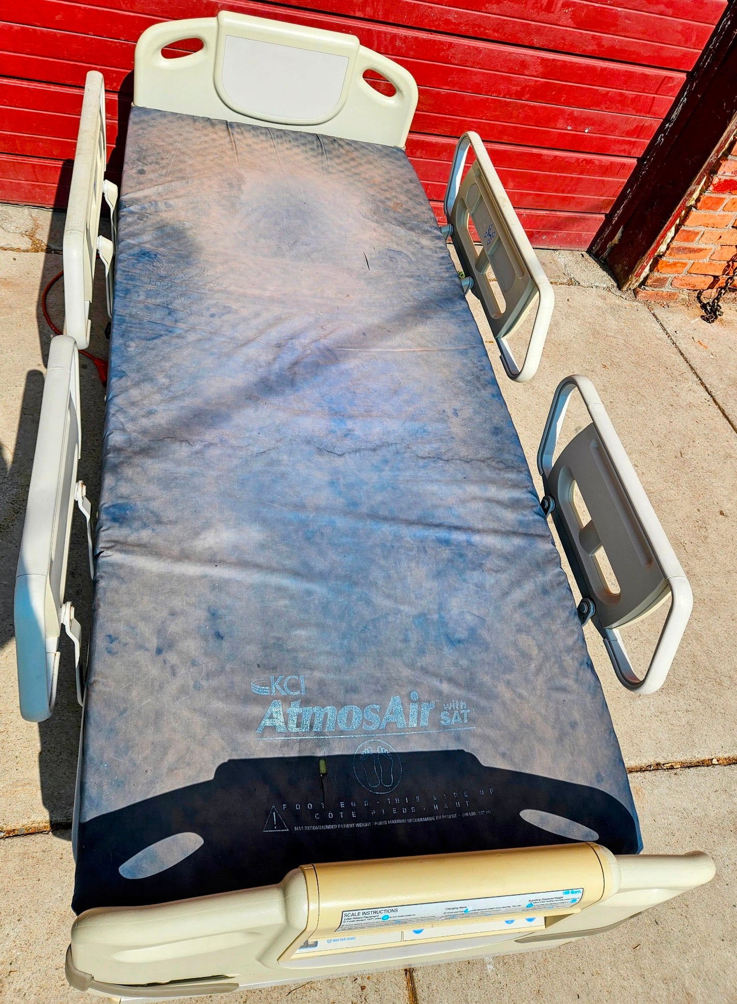 HILL-ROM ADVANTA P1600 POWER HOSPITAL GURNEY GELMATTRESS DIGITALSCALE WATCHVIDEO