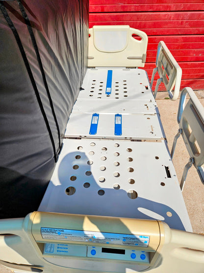 HILL-ROM ADVANTA P1600 POWER HOSPITAL GURNEY GELMATTRESS DIGITALSCALE WATCHVIDEO