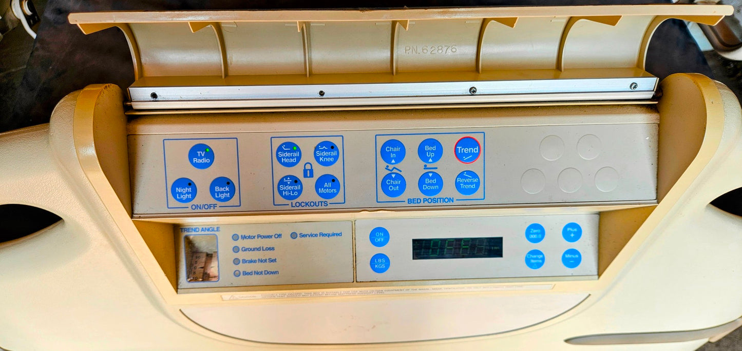 HILL-ROM ADVANTA P1600 POWER HOSPITAL GURNEY GELMATTRESS DIGITALSCALE WATCHVIDEO