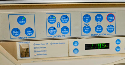 HILL-ROM ADVANTA P1600 POWER HOSPITAL GURNEY GELMATTRESS DIGITALSCALE WATCHVIDEO