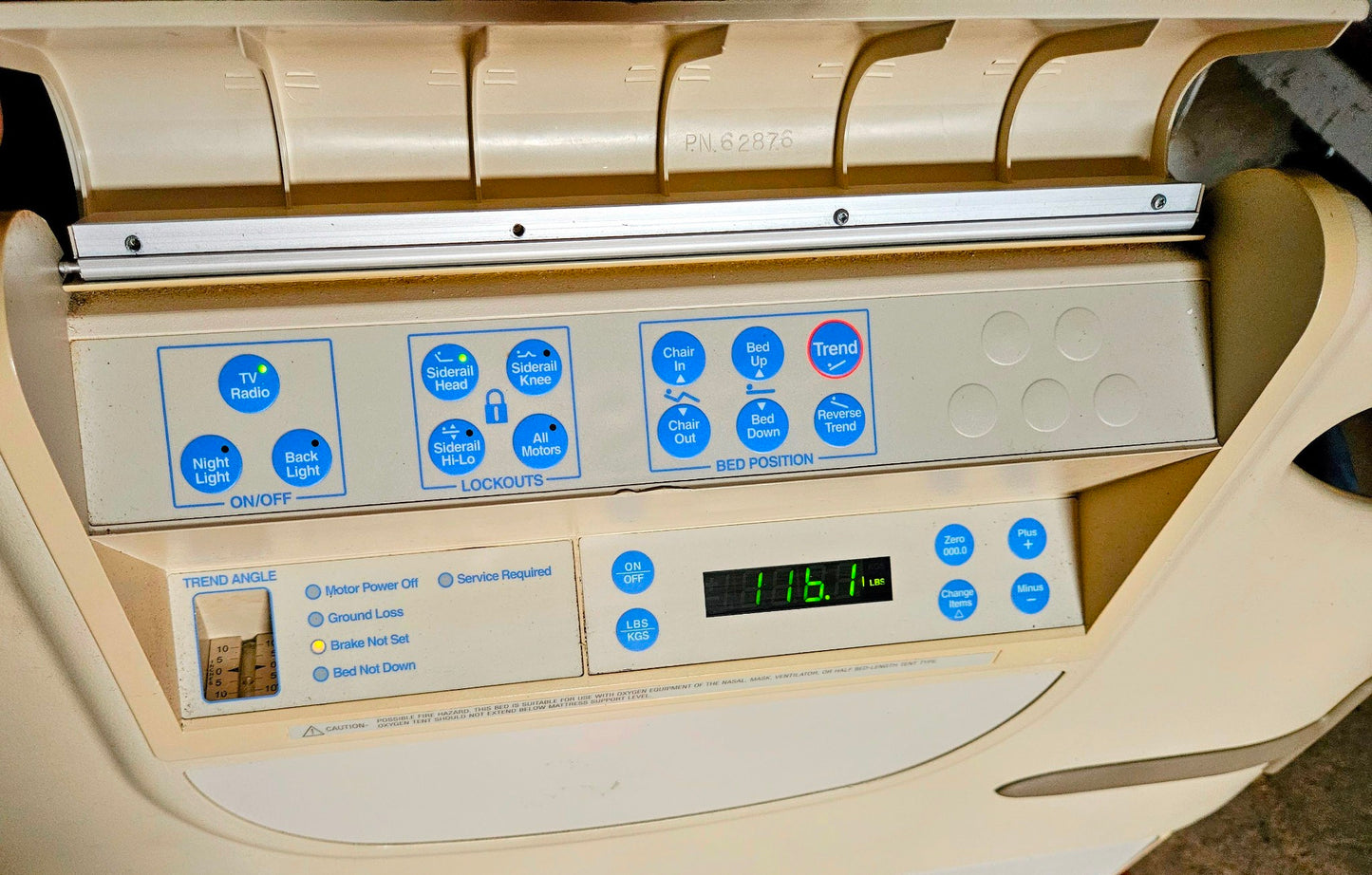 HILL-ROM ADVANTA P1600 POWER HOSPITAL GURNEY GELMATTRESS DIGITALSCALE WATCHVIDEO