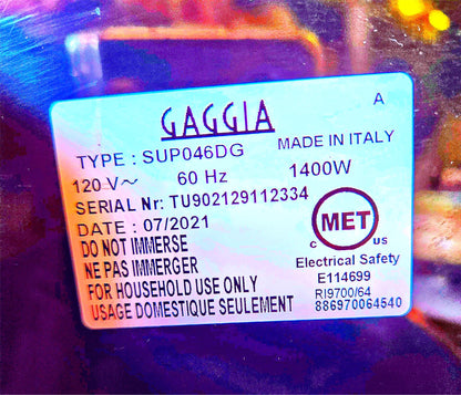 90DAY-WARRANTY GAGGIA BABILA SUP046DG ESPRESSO MANUAL & DECALC SOLUTION FREESHIP