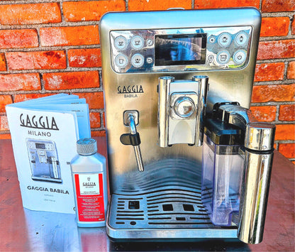 90DAY-WARRANTY GAGGIA BABILA SUP046DG ESPRESSO MANUAL & DECALC SOLUTION FREESHIP