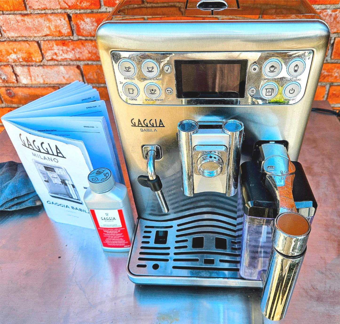90DAY-WARRANTY GAGGIA BABILA SUP046DG ESPRESSO MANUAL & DECALC SOLUTION FREESHIP
