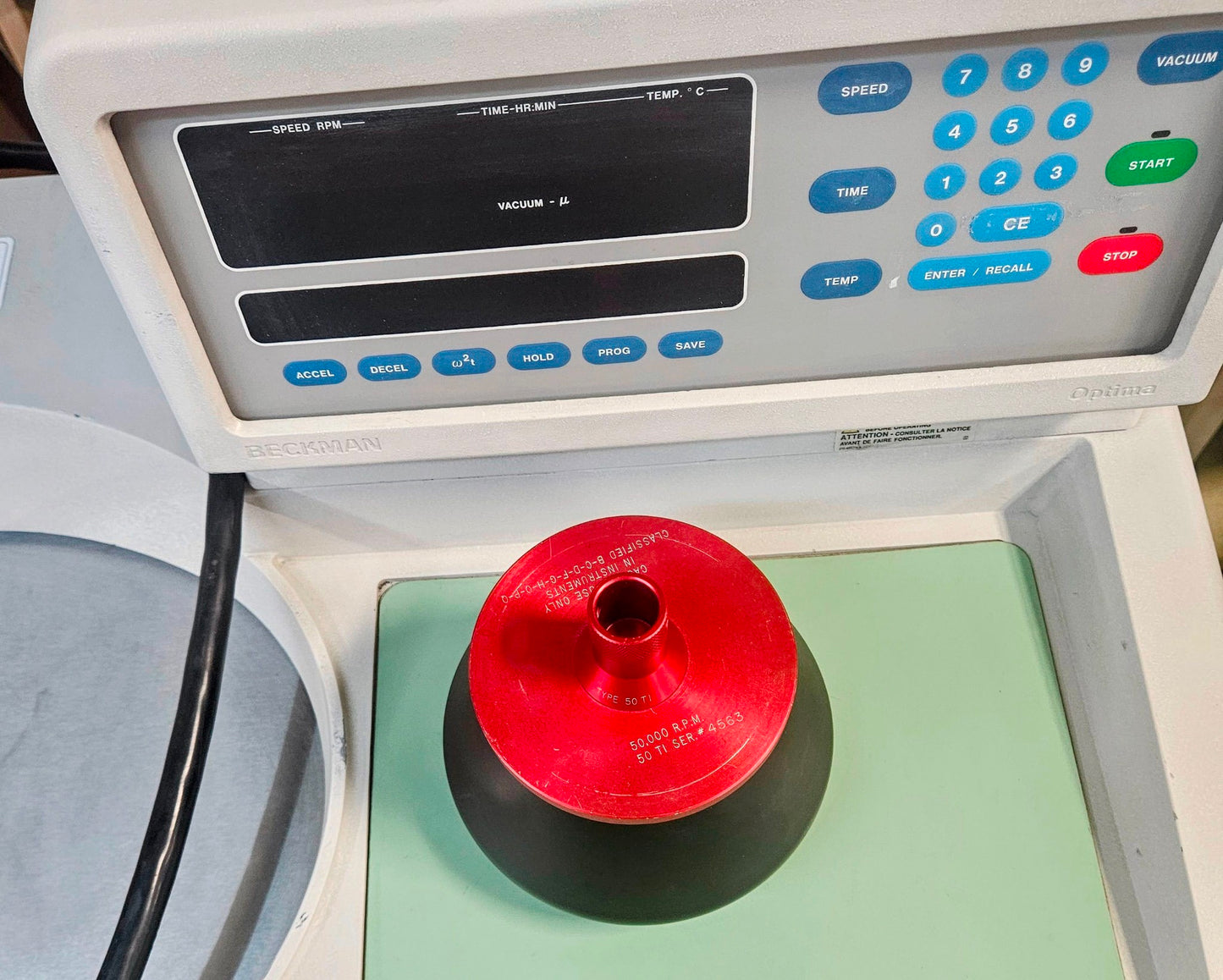 REFURBISHED BECKMAN OPTIMA LE-80K ULTRACENTRIFUGE 2Ti ROTORs WATCHVIDEO FREESHIP