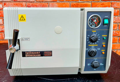 120-DAY-WARRANTY TUTTNAUER 2340M BENCHTOP AUTOCLAVE 1400W & MANUAL FREE-SHIPPING