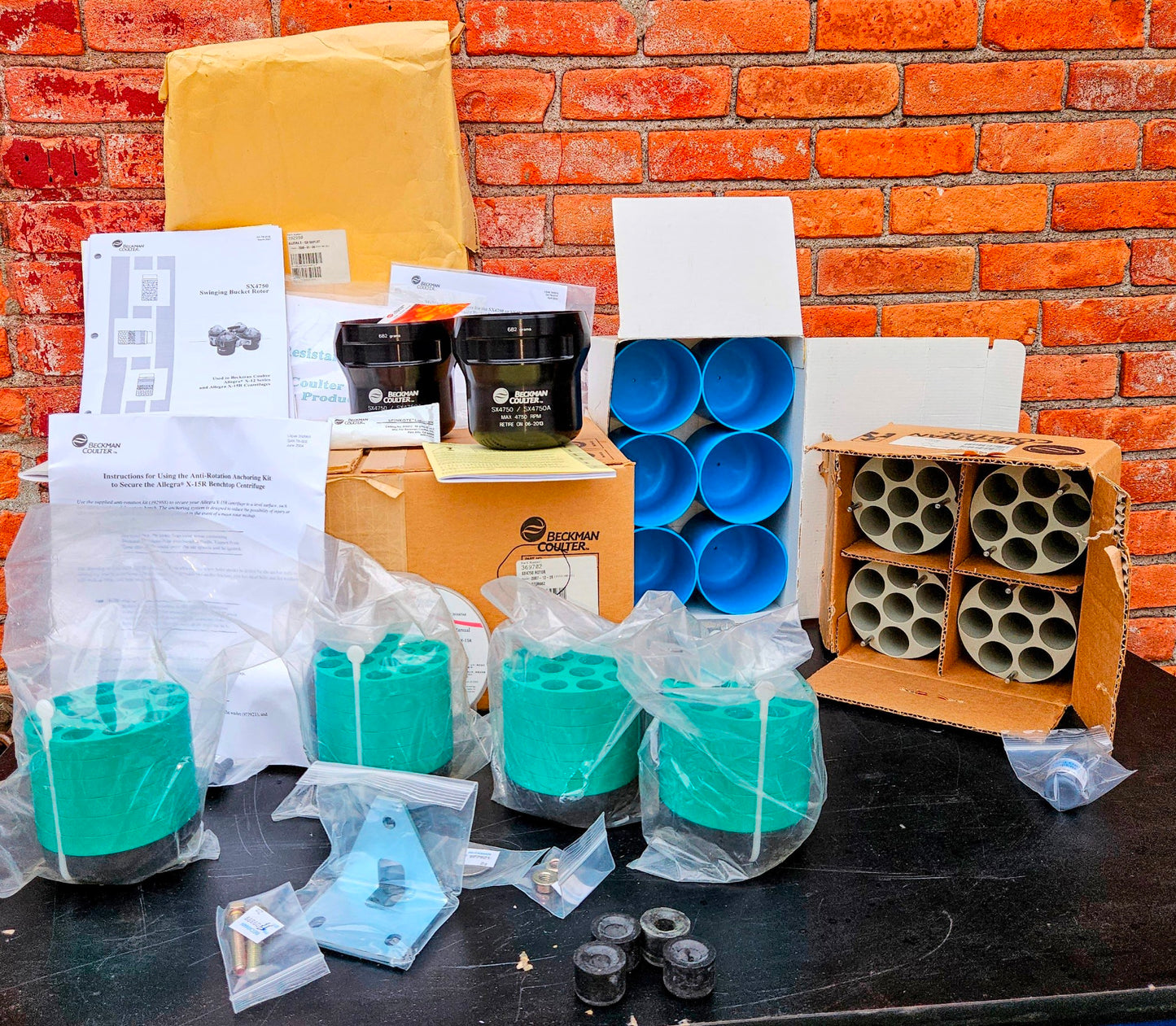 90DAY-WARRANTY BRAND NEW BECKMAN COULTER SX4750 BUCKET ROTOR & EXTRAS FREE-SHIP