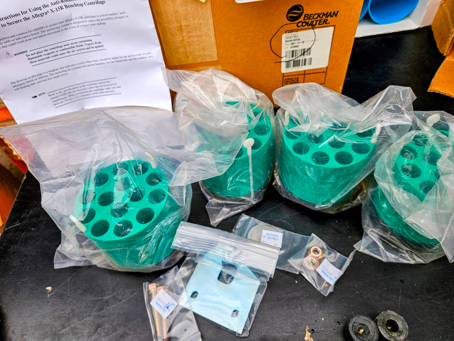 90DAY-WARRANTY BRAND NEW BECKMAN COULTER SX4750 BUCKET ROTOR & EXTRAS FREE-SHIP