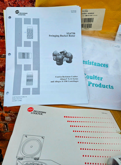 90DAY-WARRANTY BRAND NEW BECKMAN COULTER SX4750 BUCKET ROTOR & EXTRAS FREE-SHIP