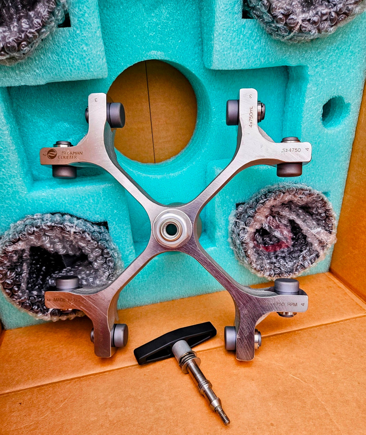 90DAY-WARRANTY BRAND NEW BECKMAN COULTER SX4750 BUCKET ROTOR & EXTRAS FREE-SHIP