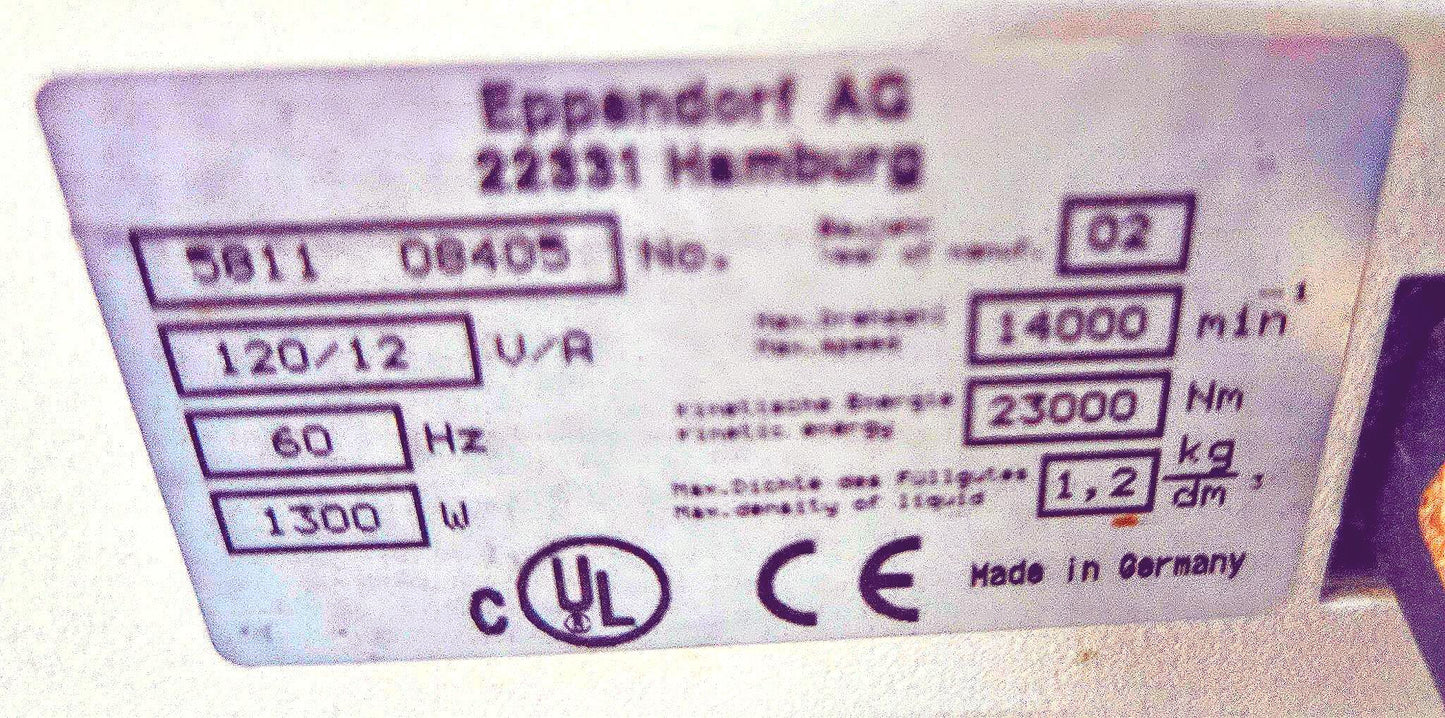 REFURBISHD EPPENDORF 5810R REFRIGERATED CENTRIFUGE A462 ROTOR WATCHVIDEOFREESHIP