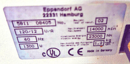 REFURBISHD EPPENDORF 5810R REFRIGERATED CENTRIFUGE A462 ROTOR WATCHVIDEOFREESHIP