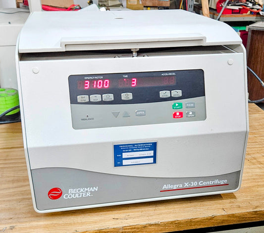 REFURBISHED BECKMAN COULTER ALLEGRA X-30 CENTRIFUGE & ROTOR WATCHVIDEO FREESHIP
