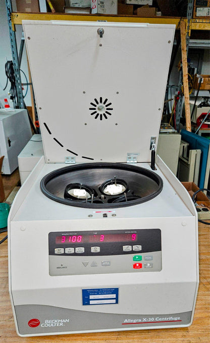 REFURBISHED BECKMAN COULTER ALLEGRA X-30 CENTRIFUGE & ROTOR WATCHVIDEO FREESHIP
