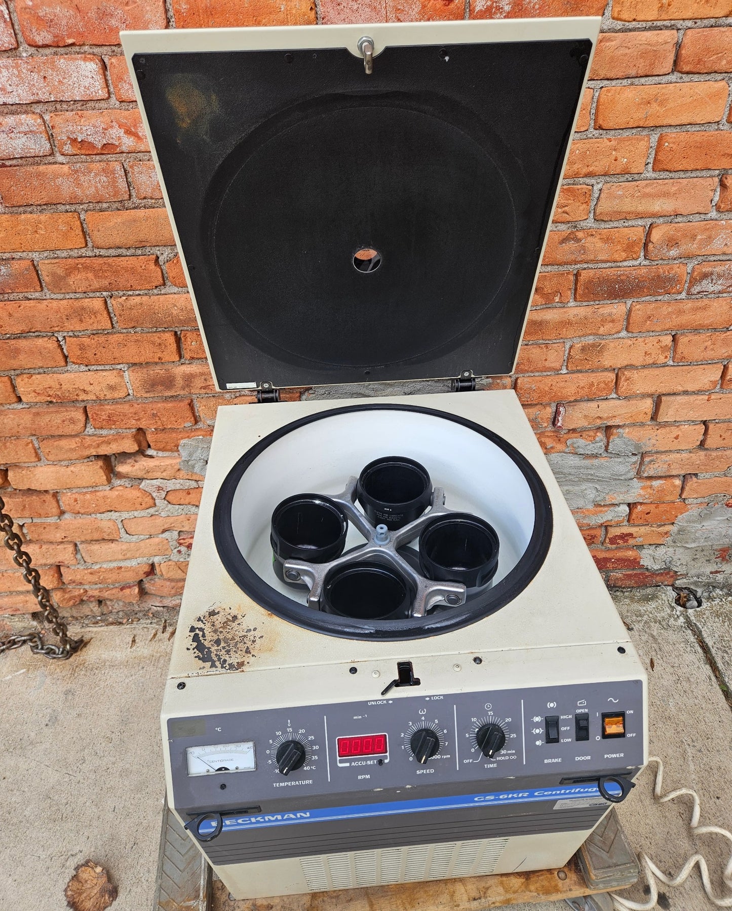 REFURBISHED BECKMAN GS-6K REFRIGERATED CENTRIFUGE GH3.8 ROTOR WATCHVIDEOFREESHIP