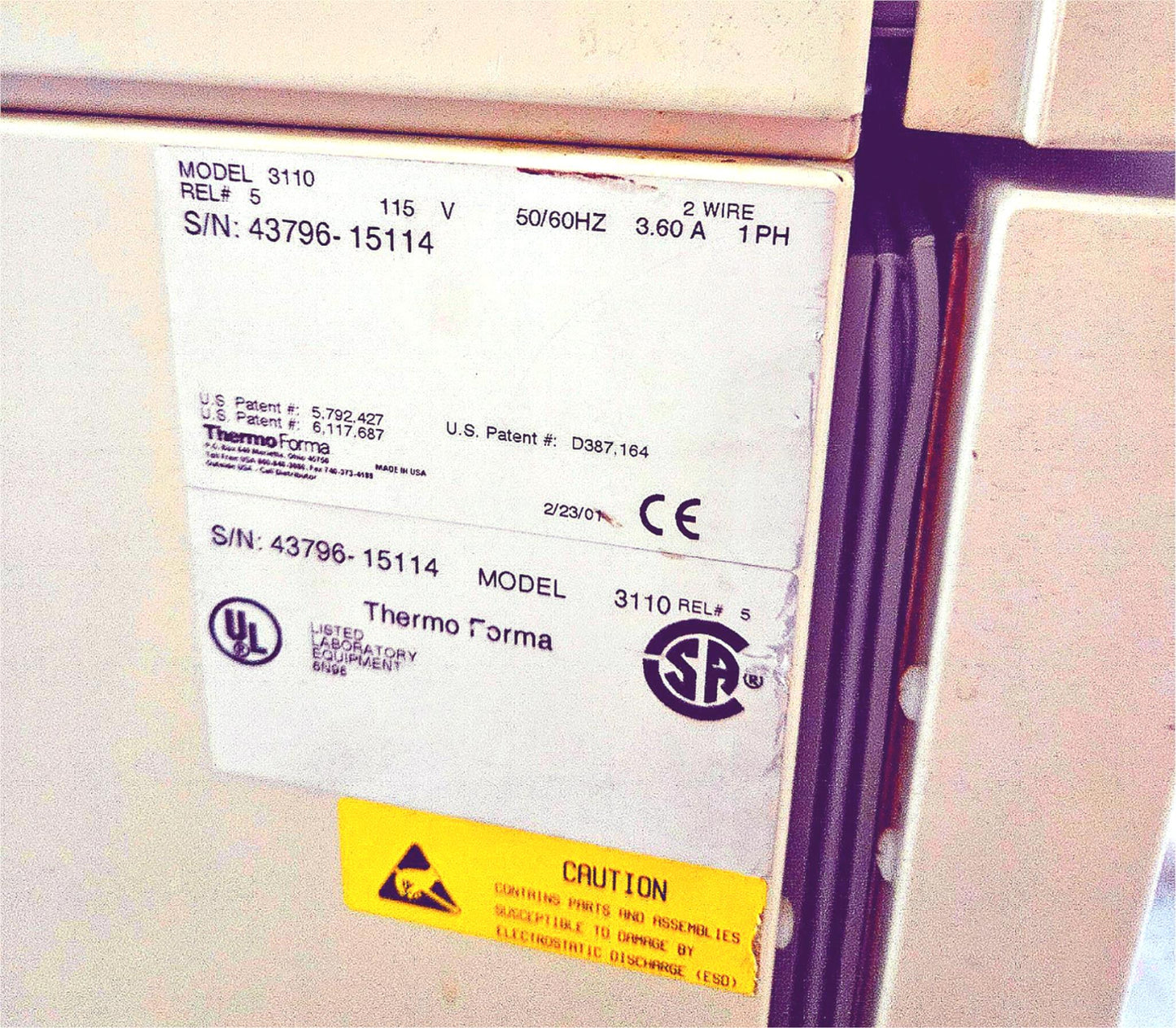 REFURBISHED FORMA Water Jacketed Double Stack Model 3110 CO2 INCUBATOR FREESHIP