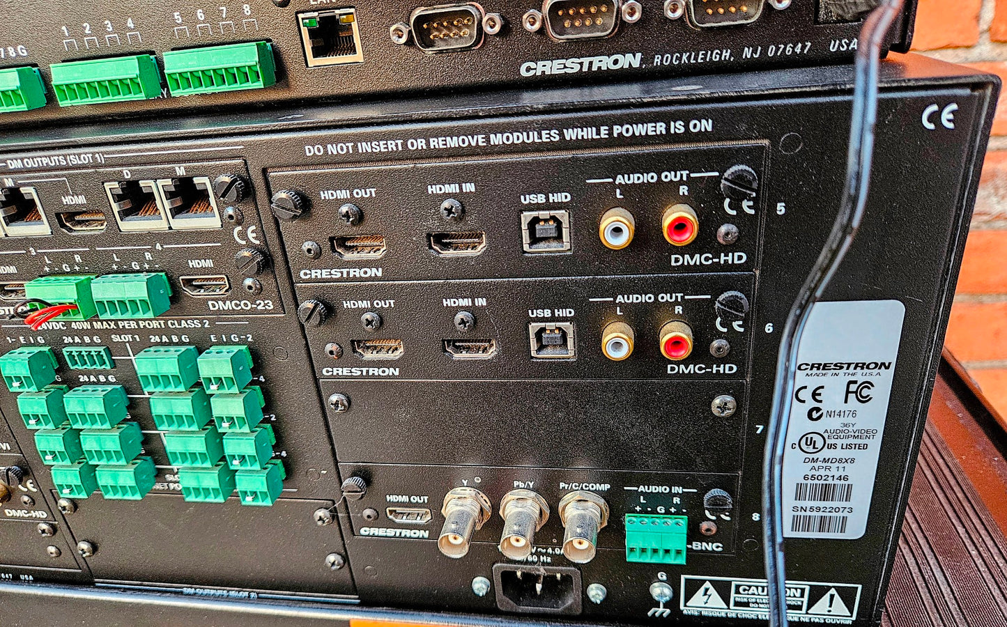 CRESTON DM-MD8X8 Matrix Switcher TPS-6 Monitor DM-RMC-100 CP2E Control Processor